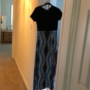 Cynthia Vincent Scuba Top Maxi Dress